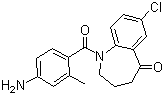 1-(4-氨基-2-甲基苯甲?；?-7-氯-1,2,3,4-四氫-5H-1-苯并氮雜卓-5-酮